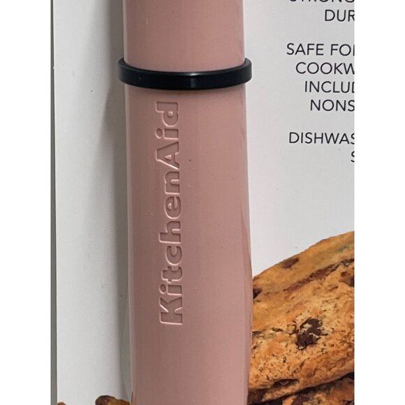 KitchenAid Pink Heat-Resistant Solid Turner With Comfortable Handle & Nonstick - Picture 3 of 5